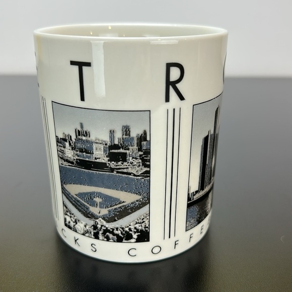 Starbucks 2003 City Scenes Series Barista Detroit Michigan Coffee Tea Mug Cup - Picture 2 of 8